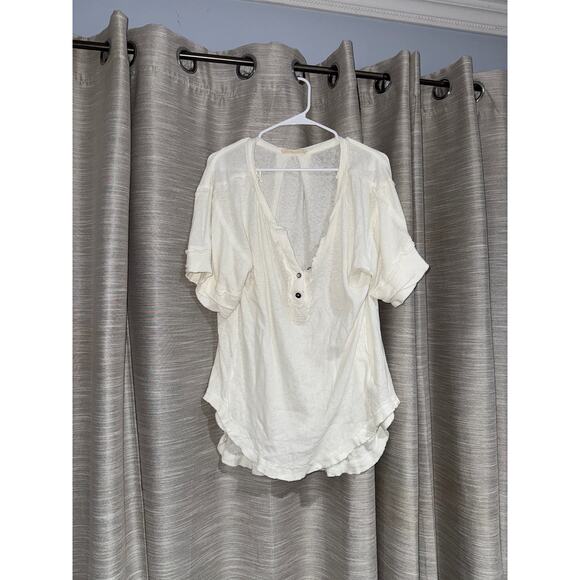 We the Free Free People oversized white t-shirt size medium - Picture 1 of 5